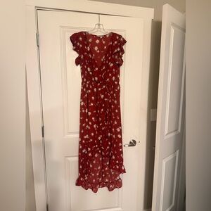 Red Flower Dress